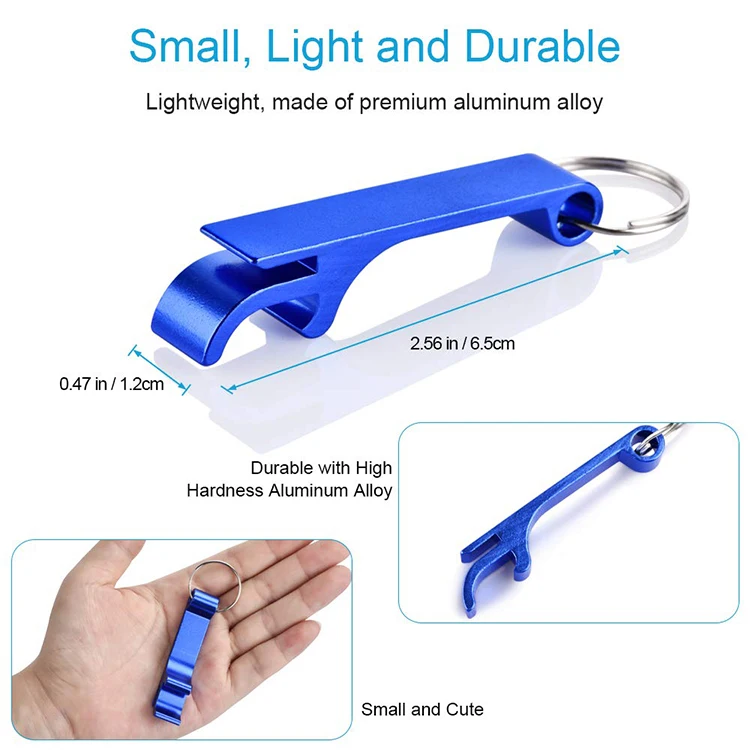 LOGO Customization Aluminum Mini Keychain Beer Bottle Opener