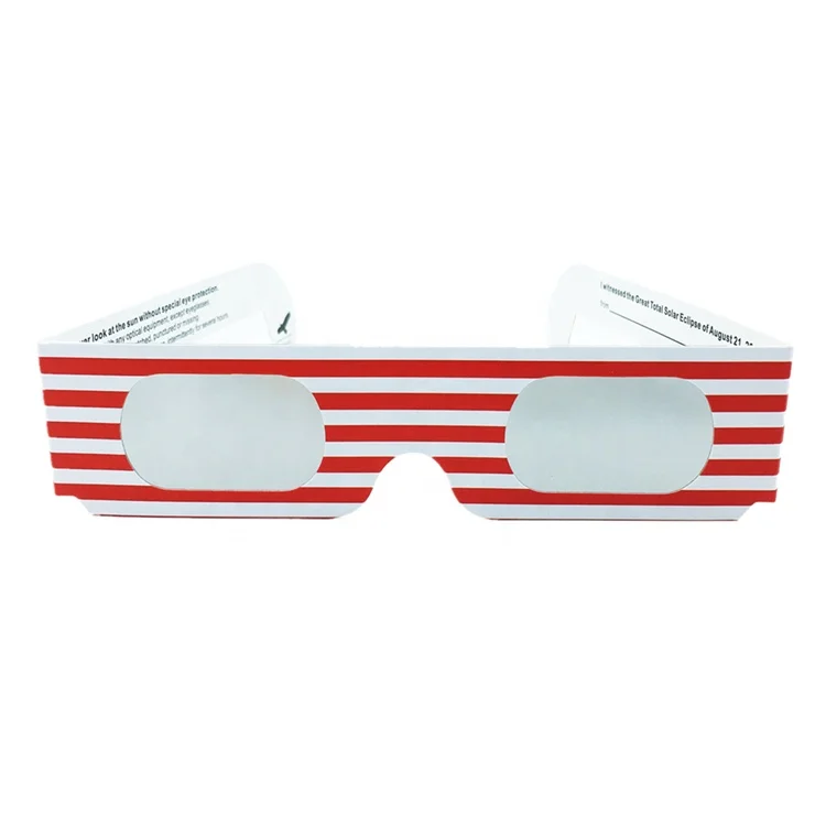 
Custom Logo Paper Solar Eclipse Eye Glasses 