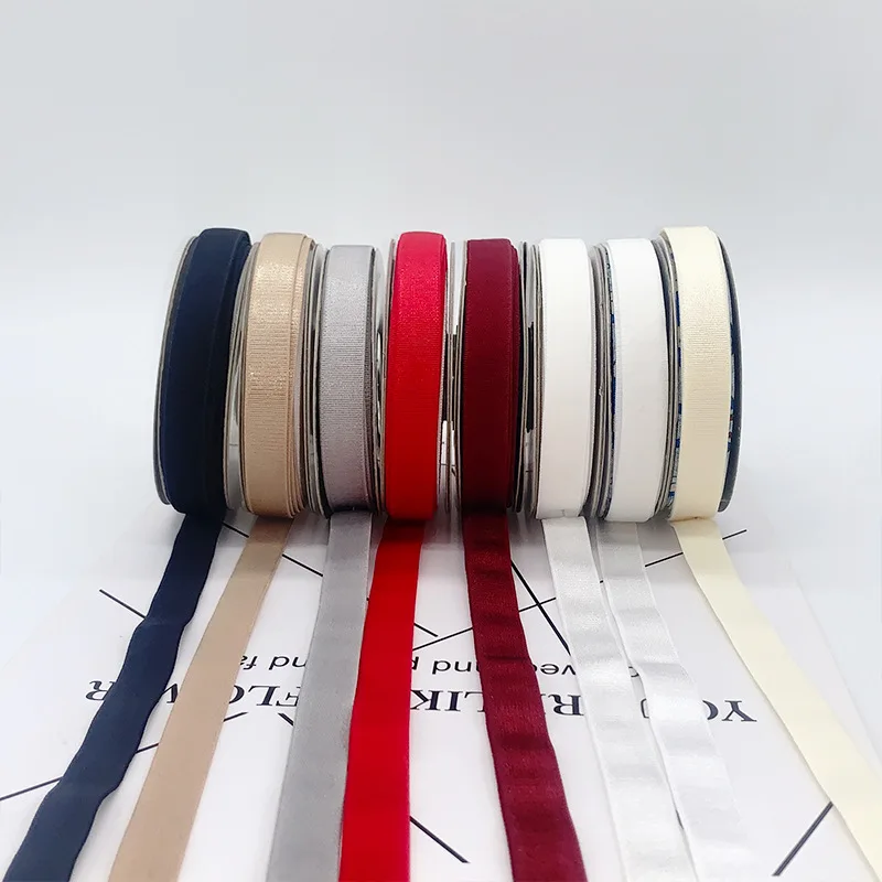 12mm Shiny Elastic Band For Bra Shoulder Strap