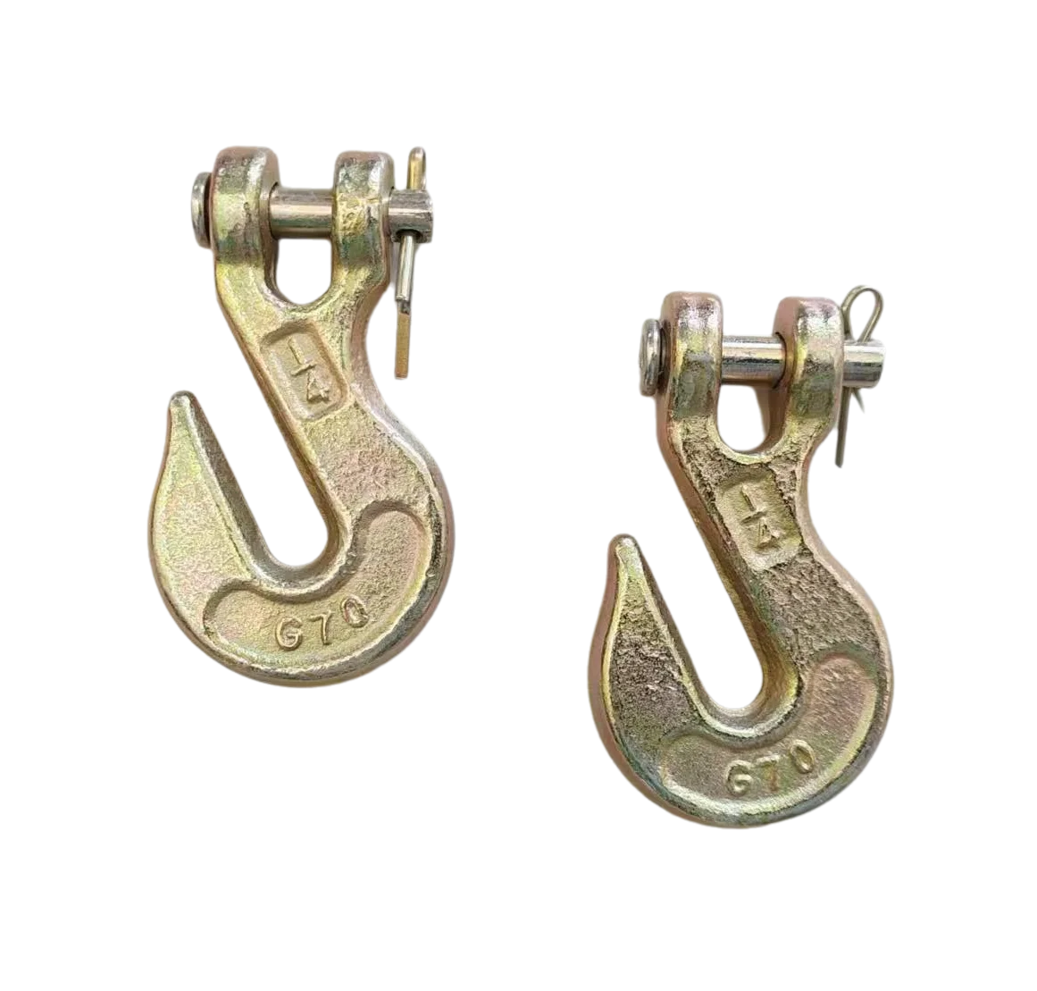 G70/Grade 70 Forged Alloy Steel Clevis Grab Hook Galvanized/Plain Finish Zinc Material Mining Heavy Industry Lifting OEM Model