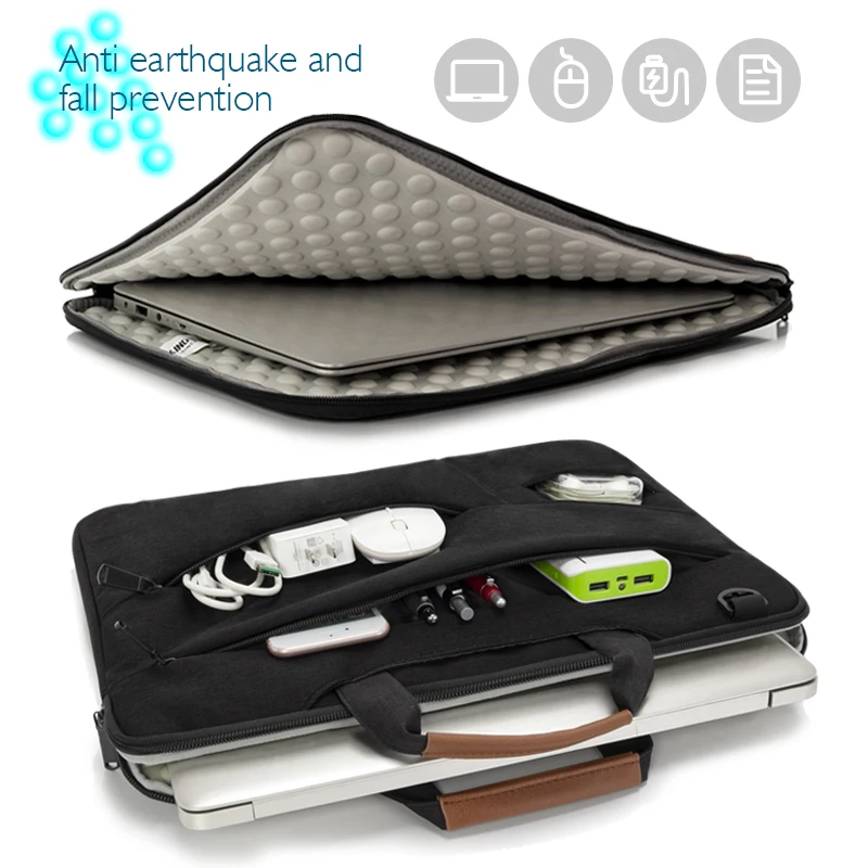 Custom Logo 13 14 15 16 Inch Notebook Computer Pocket Tablet Brie Laptop Sleeve Bag Compatible