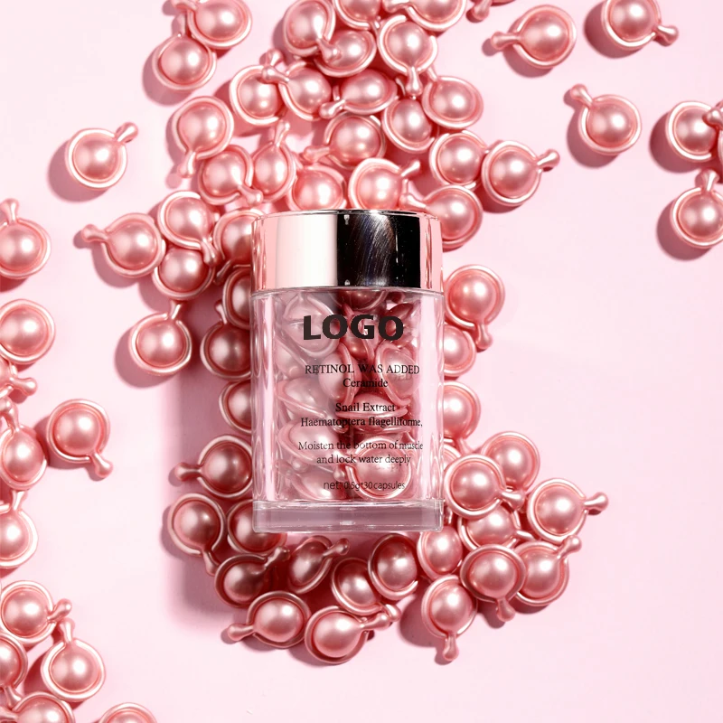 Private Label Anti Aging Wrinkle Dark Spot Remover Strawberry Whitening Vitamin C 24K Gold Face Serum