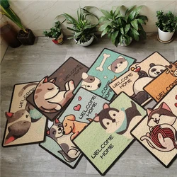 Household Entrance PVC coil  Front Door Mat indoor Outdoor Rug Non-Slip waterproof Welcome hallway Doormat pet dag cat door mat