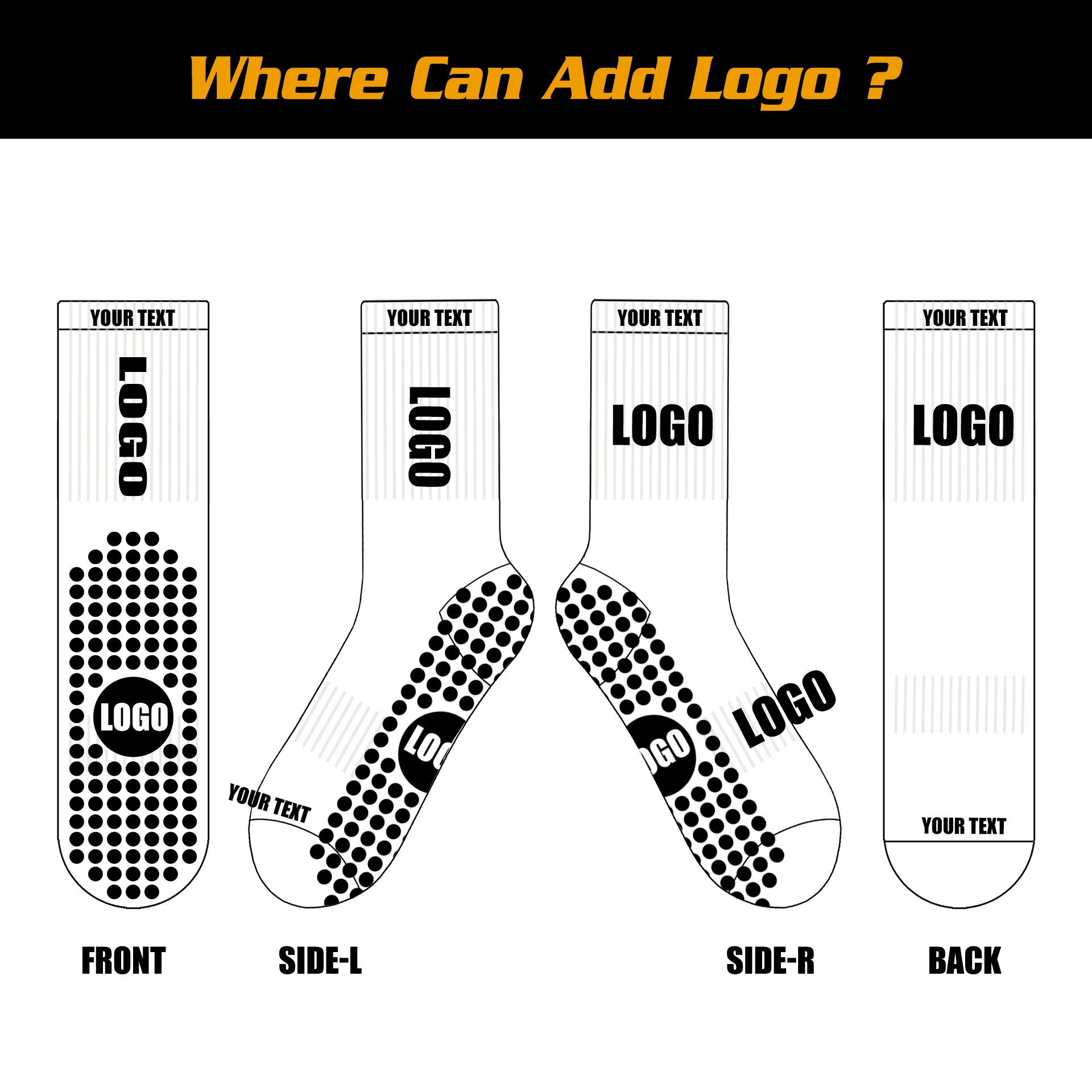 Your Own Design Custom Logo Yoga Pilates Grip Socks Anti-Slip rubber sole grip socks yoga non-slip fitness custom logo yoga sock