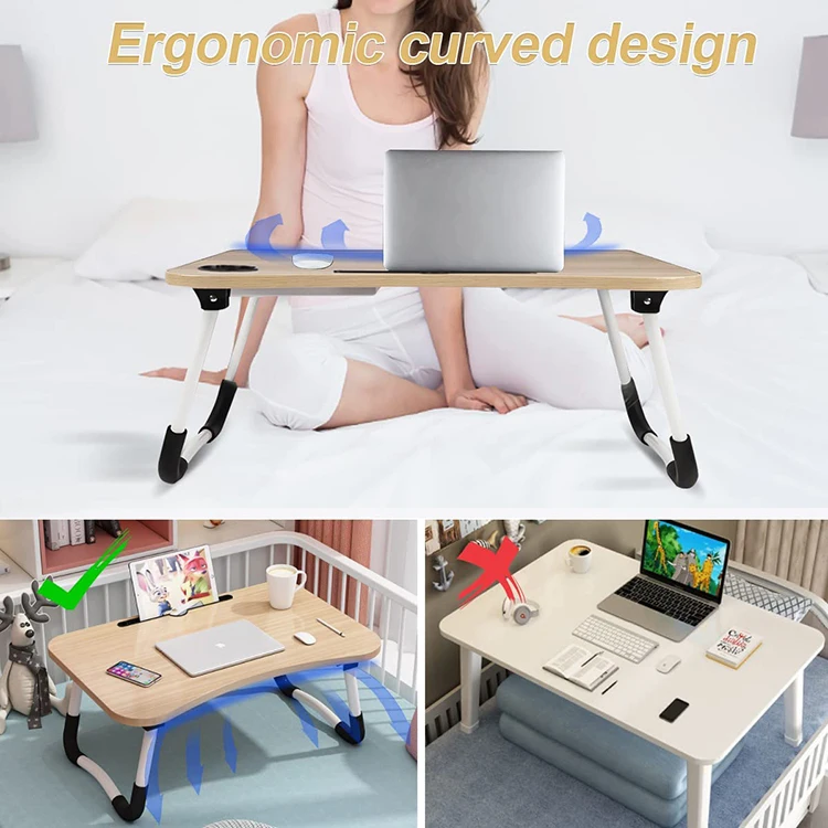 wholesale Portable Folding Tables Laptop Standing Bed Desk Notebook Reading Holder Computer Desks