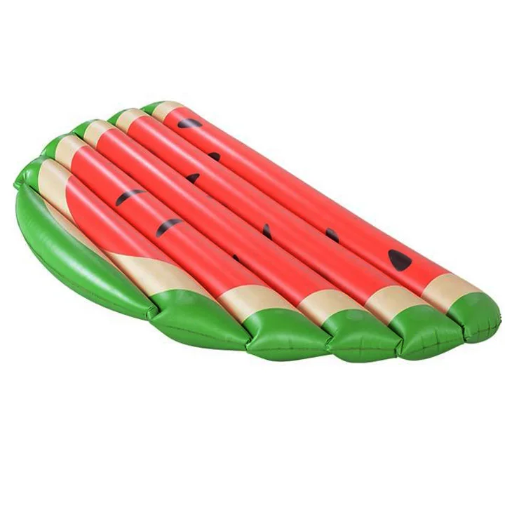 Sea Party Inflatable Water Floating Mats Large Pool Float Beach Lounger Watermelon Slice Toys Floats