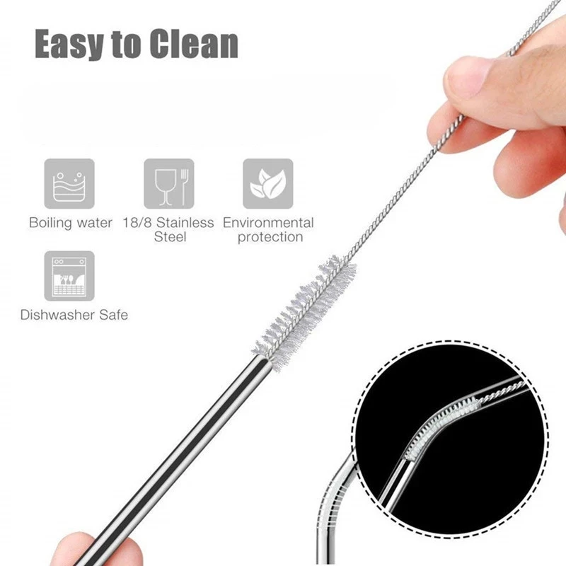 Eco-friendly Nylon Cleaning Brush Test Tube Bottle Straw Washing Cleaner Bristle Kit Glass Lab Tubes Instruments Tubing Brush