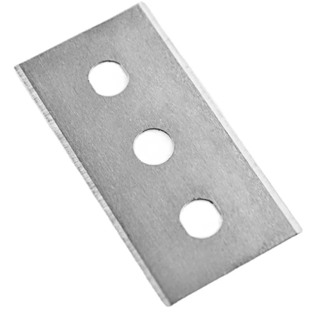 
slitter rewinder film parts blad/ 3 hole cutting razor knife slitter parts 43*22*0.2 