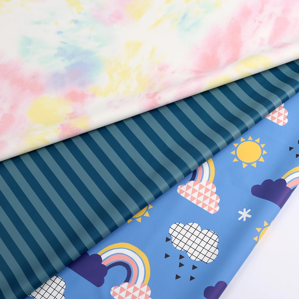 Популярный Лидер продаж, детский дождевик из синтетической кожи в желтую полоску, искусственная кожа высокого качества