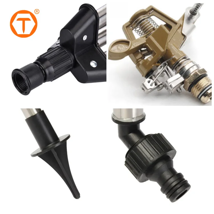 Heavy duty irrigation lawn telescopic 360 degree rotating tripod impact water sprinkler for lawn yard garden