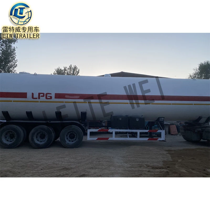 3 axle used Lpg Tanker 25000 kgs new Lpg Tanker Trailer Truck 36 liters Lpg Gas Tank semi Trailer for sale