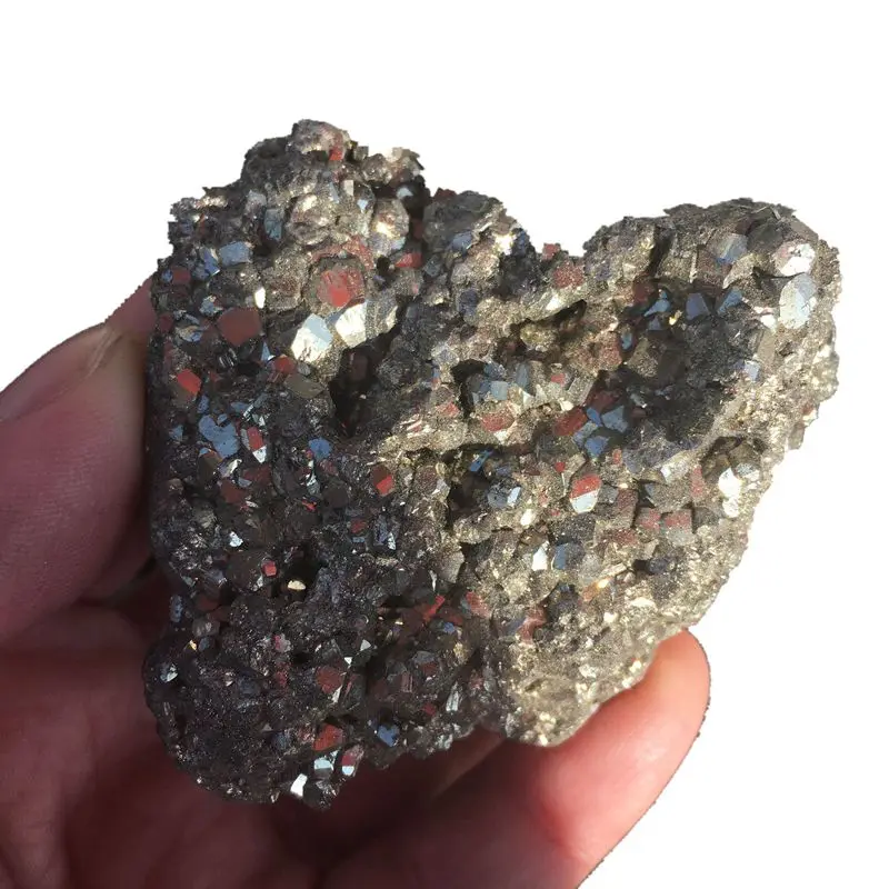 Wholesale cheap natural copper pyrites tumbled stone mineral specimen for decoration