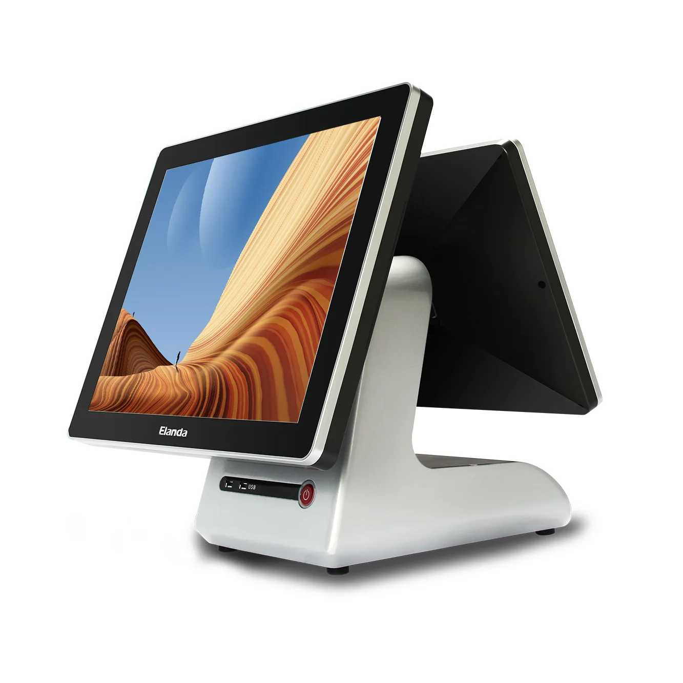 Aluminum All in One Window 10 Touch Screen 15 inch Windows POS System Cash Register Machines