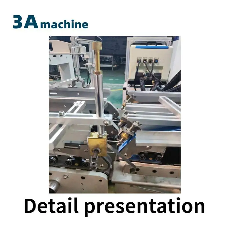 CQT#650JYG crash lock Bottom box automatic paper folder gluer machine folding and gluing machine small bar code folder gluer