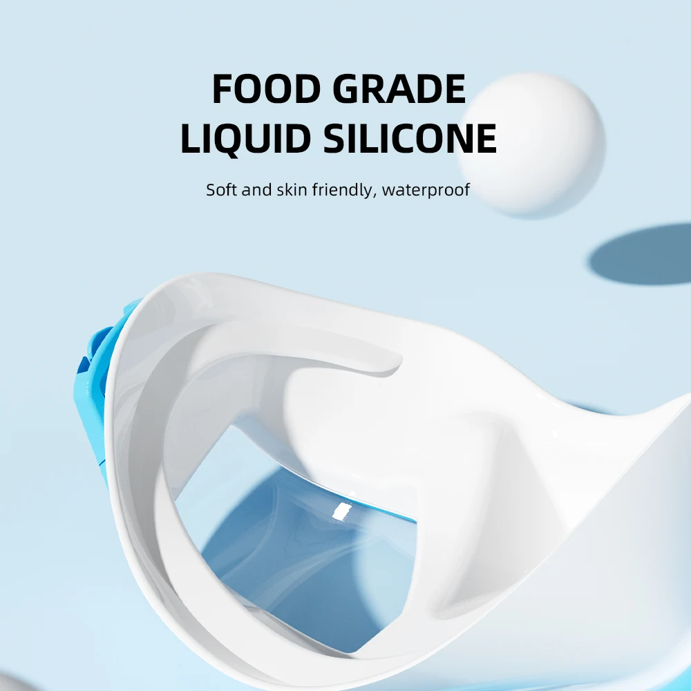 2024Best Selling Product Silicone PC Material anti-fog transparent Freediving Diving Mask Low Volume Masks