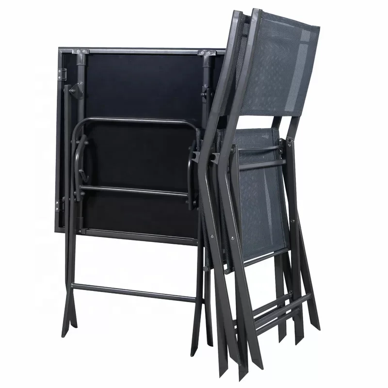 China Hot Sell textling Chair Set Garden Rainproof Tables And Chairs 5pcs Set Garden Furniture