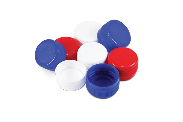 20mm 24mm 28mm sauce bottle lid 24/410 Ribbed wall PP white plastic bottle screw caps with foam liner