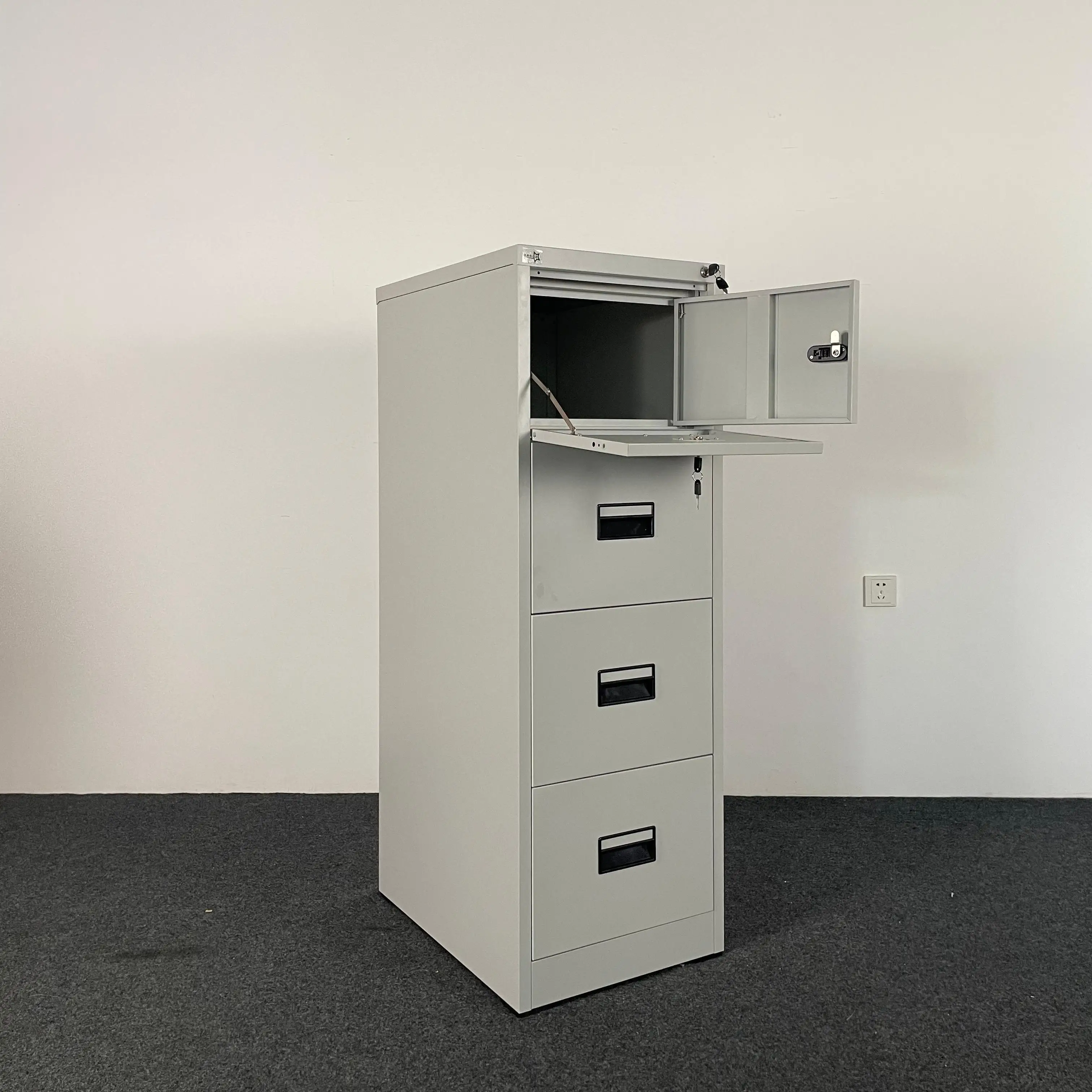 office drawer cabinet metal 4 drawer cabinet with safe box home office storage cabinet drawer