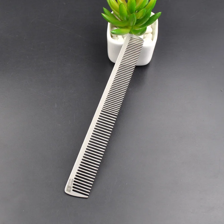 Factory design customization wholesale anti-static anti-tangling hairdressing comb barber comb  metal comb for salon