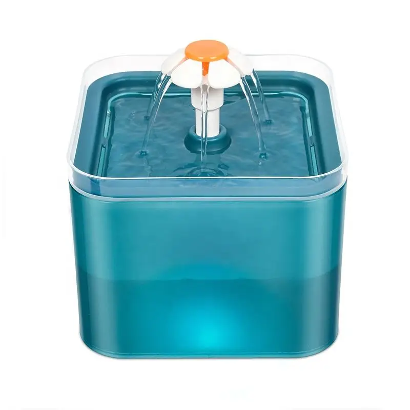 Automatic Circulation Smart Pet Drinker Fountain Mute Water Dispenser with LED Light and Activated Carbon Filter