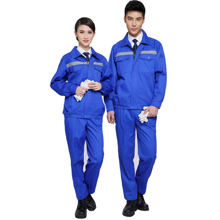 Workwear Men Women Long Sleeve Workmen Uniform Car His Vis Workshop Working Suit Mechanical Repairmen Overalls