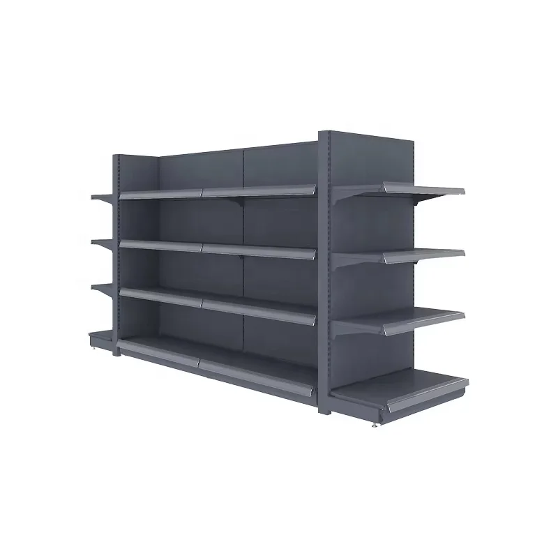 Retail Store Double-sided Shop Shelves Grocery Store Retail Display Stand Racks Gondola Shelving