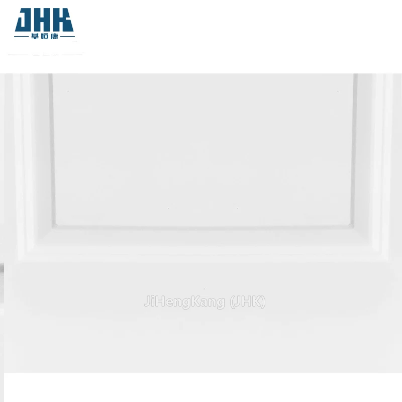 JHK White Primer Pine Wood Glass Interior wooden hdf mdf skin panel doors for house projects wholesale