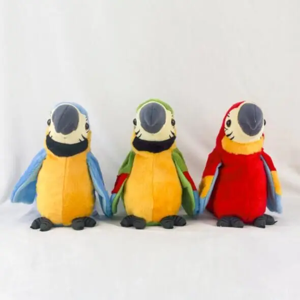 2024 Cute Plush Stuffed Animal Birds Stuff Parrot Toys