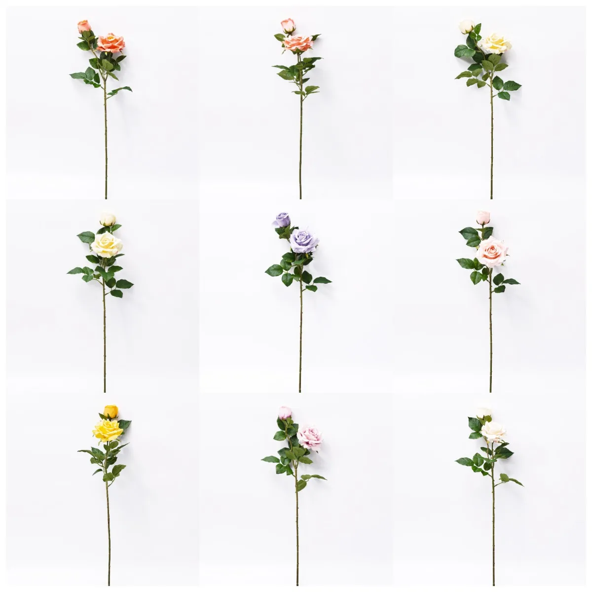 High Quality 2 Heads Latex Real Touch Rose Artificial Flower Wholesale