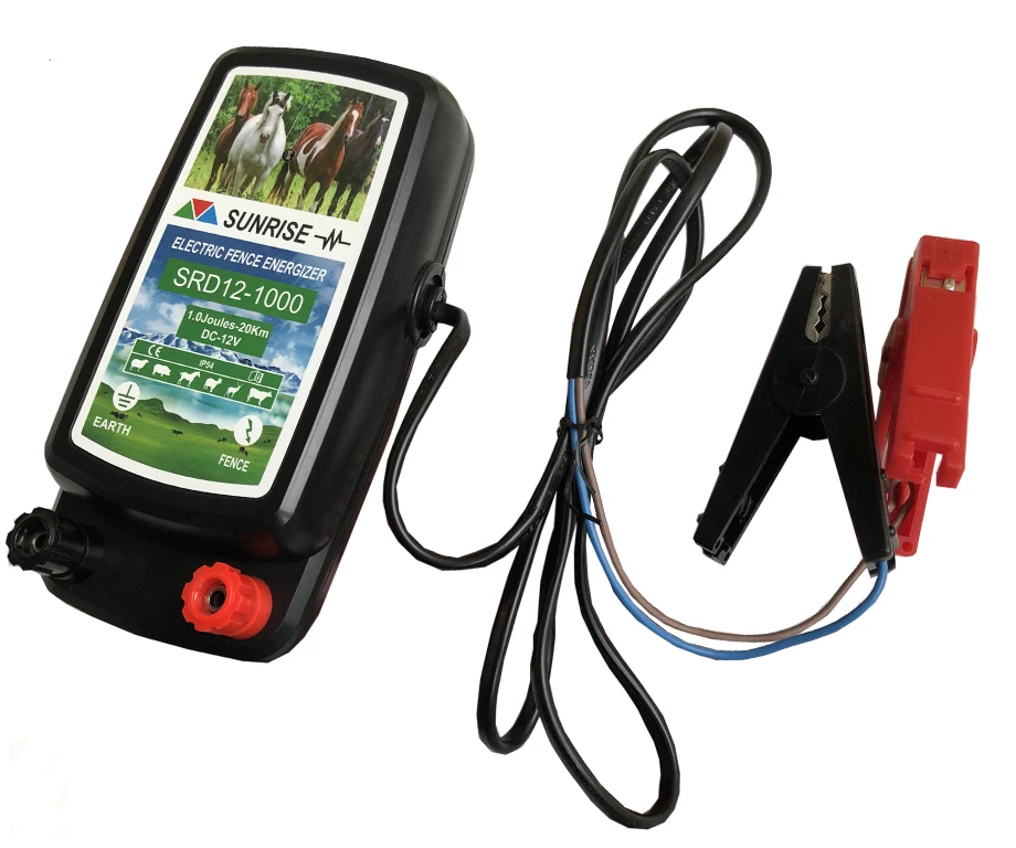 PV Protection 12 V  Battery and solar electric fence energizer for horse farm
