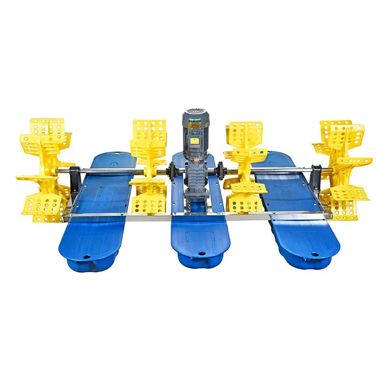 2.2Kw 380V 6 Impeller Aquaculture Machine Paddle Water Wheel Fish Pond Paddlewheel Aerator