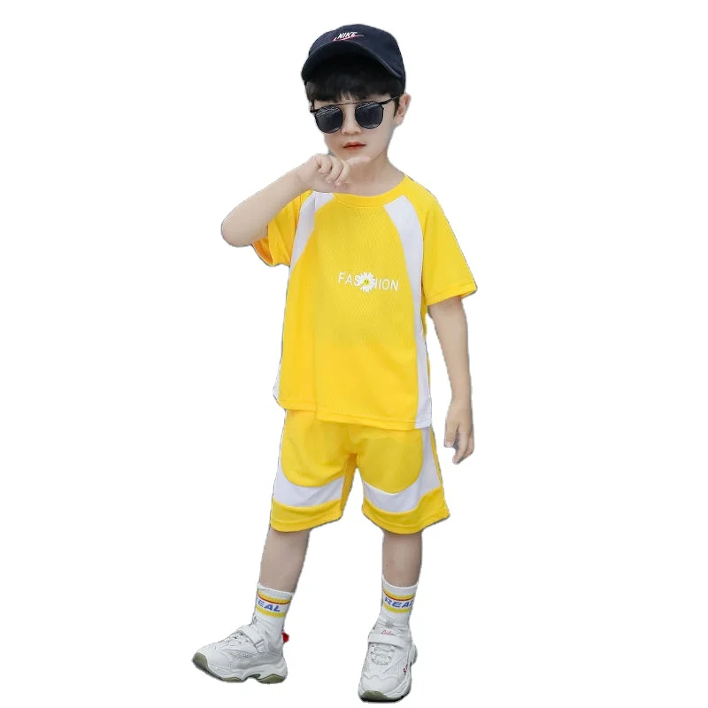 
Baby Summer Boy Short-sleeved Suit Baby Clothes Sports Two-piece Suit 