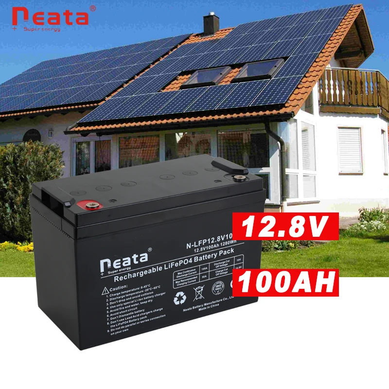 Neata Premium Quality Power Bank Emergency Backup LiFePO4 12.8V 100Ah Lithium Ion Battery