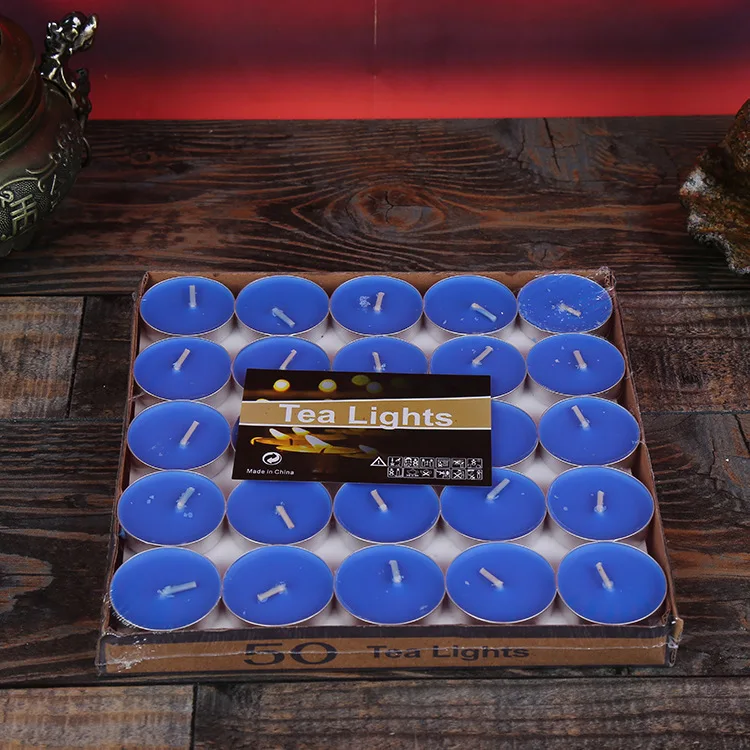 Wholesale Price Unscented 4 Hour Tealight Candle Paraffin Wax Tea light Candles 100 Packs