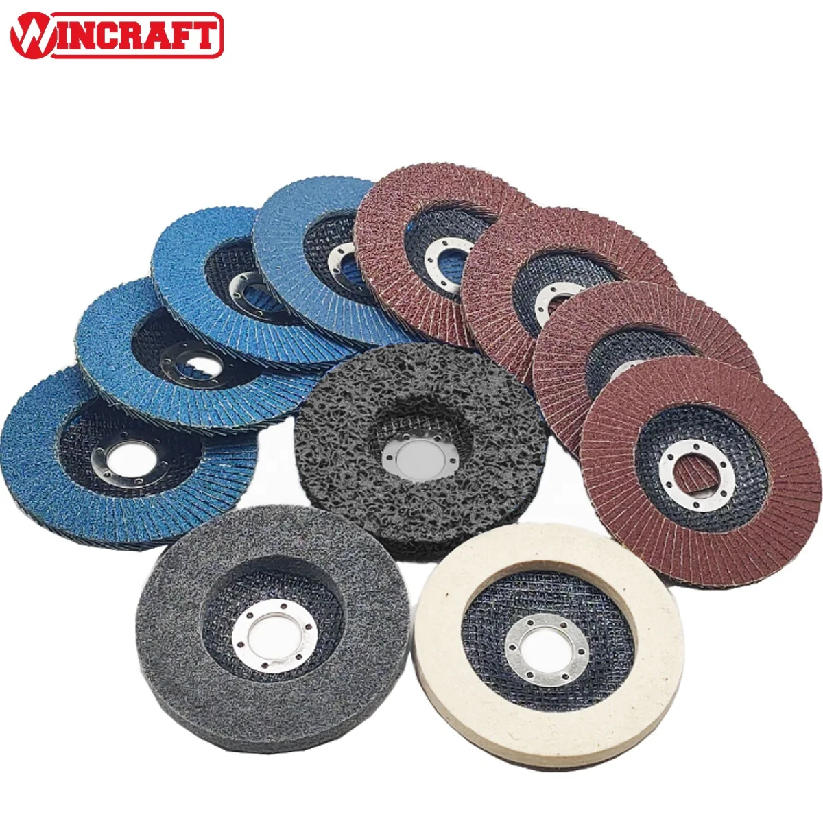 11 PCE Stripping and Polishing Discs Aluminium and Zirconium Flap Discs Polishing and Flap Disc Set