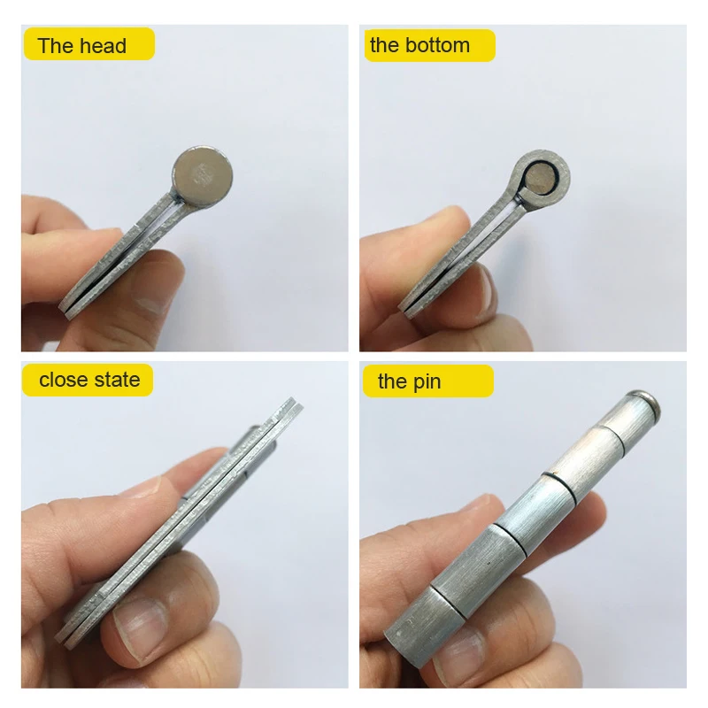 American-style hinge 3-inch brushed chrome flat hinge factory direct supply door and window hardware rounded iron loose leaf