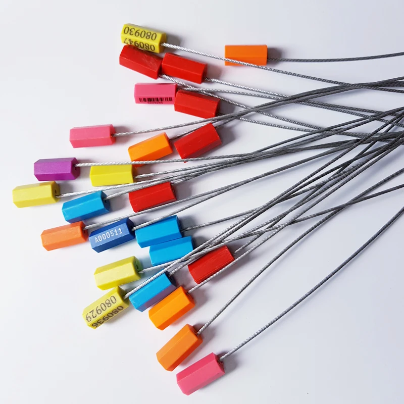 Guangzhou manufacturer 25cm high quality steel wire seals/cable tie seuriity seals for food factory and supermarket