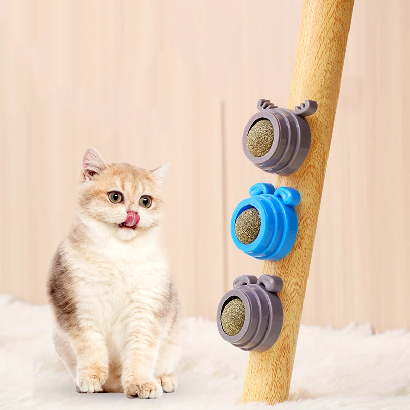 Multifunctional Rotating Molar Teeth Cleaning Cat Mint Catnip Ball Catnip Ball Toys avocado catnip Ball