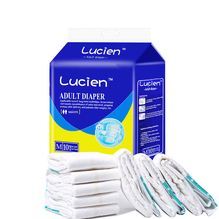 Chinese manufacturers direct selling disposable elderly incontinence diapers PE film super absorbent ultra-thin adult diapers