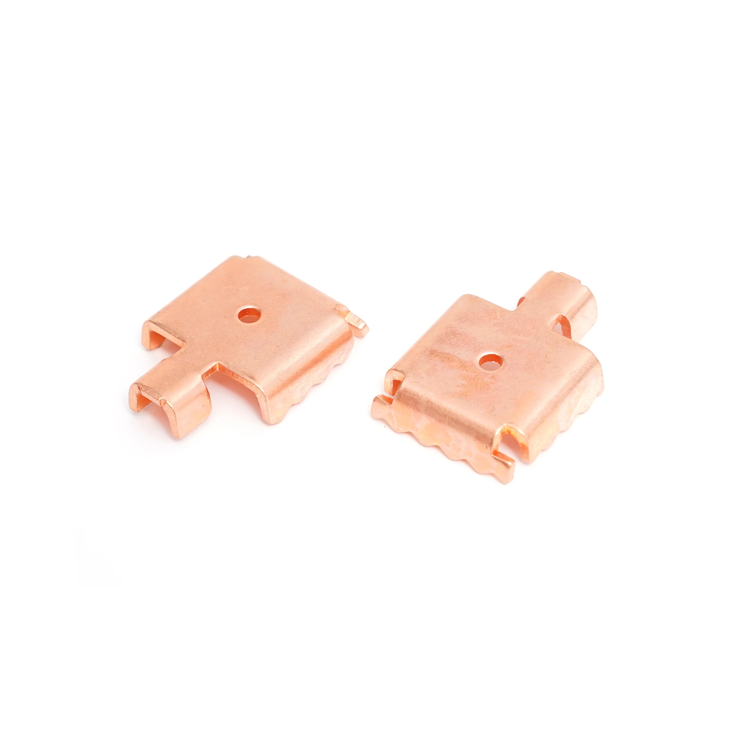 Dongguan custom copper battery contact electronic component sheet metal stamping parts oem brass copper terminal