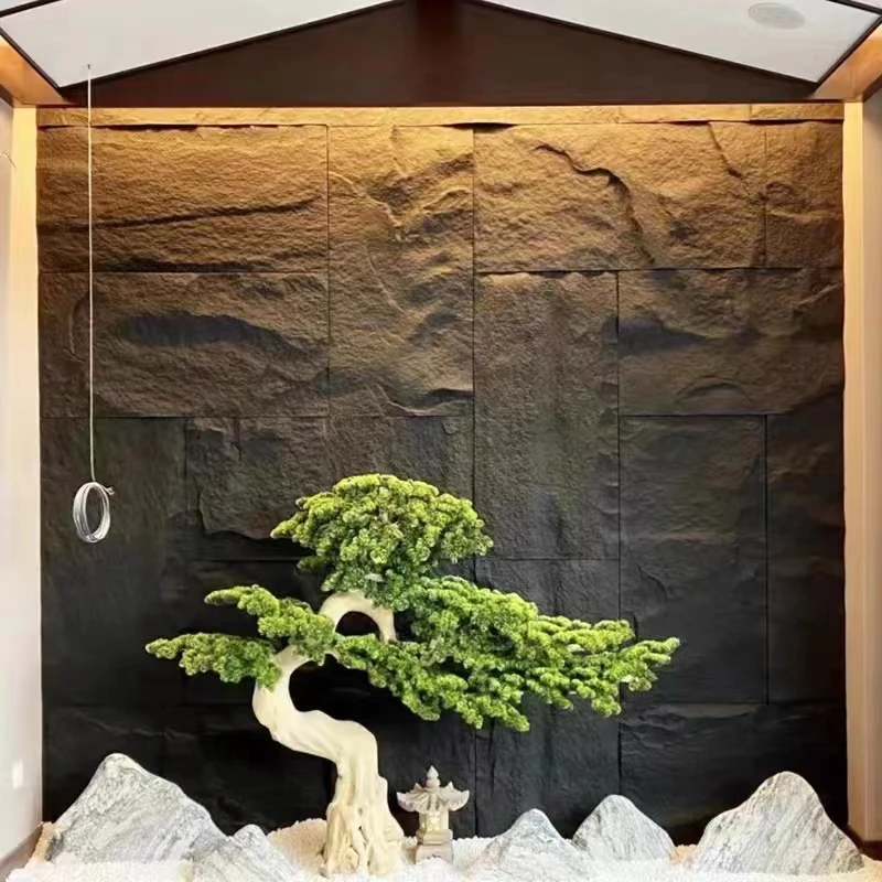 Wholesale Luxury PU Faux Artificial Stone Wall Panel Decorative PU Wall Panel Polyurethane Rock Veneer Panel