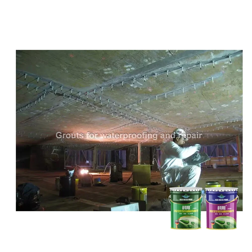 Hydrophobic Injection Oil PU Foam Water Stop High Expansion Hydrophobic Polyurethane Grouting Material