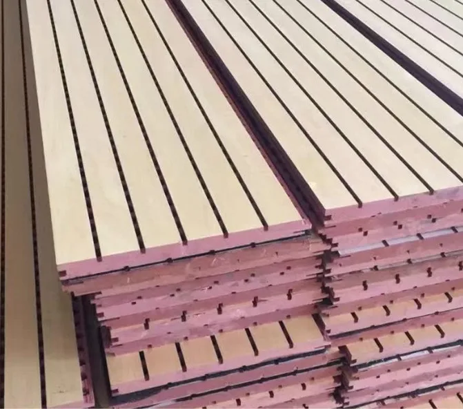 Manufacturers Wholesale High Quality Grooved Wood Glass Magnesium  Absorbing  Sound Insulation Board