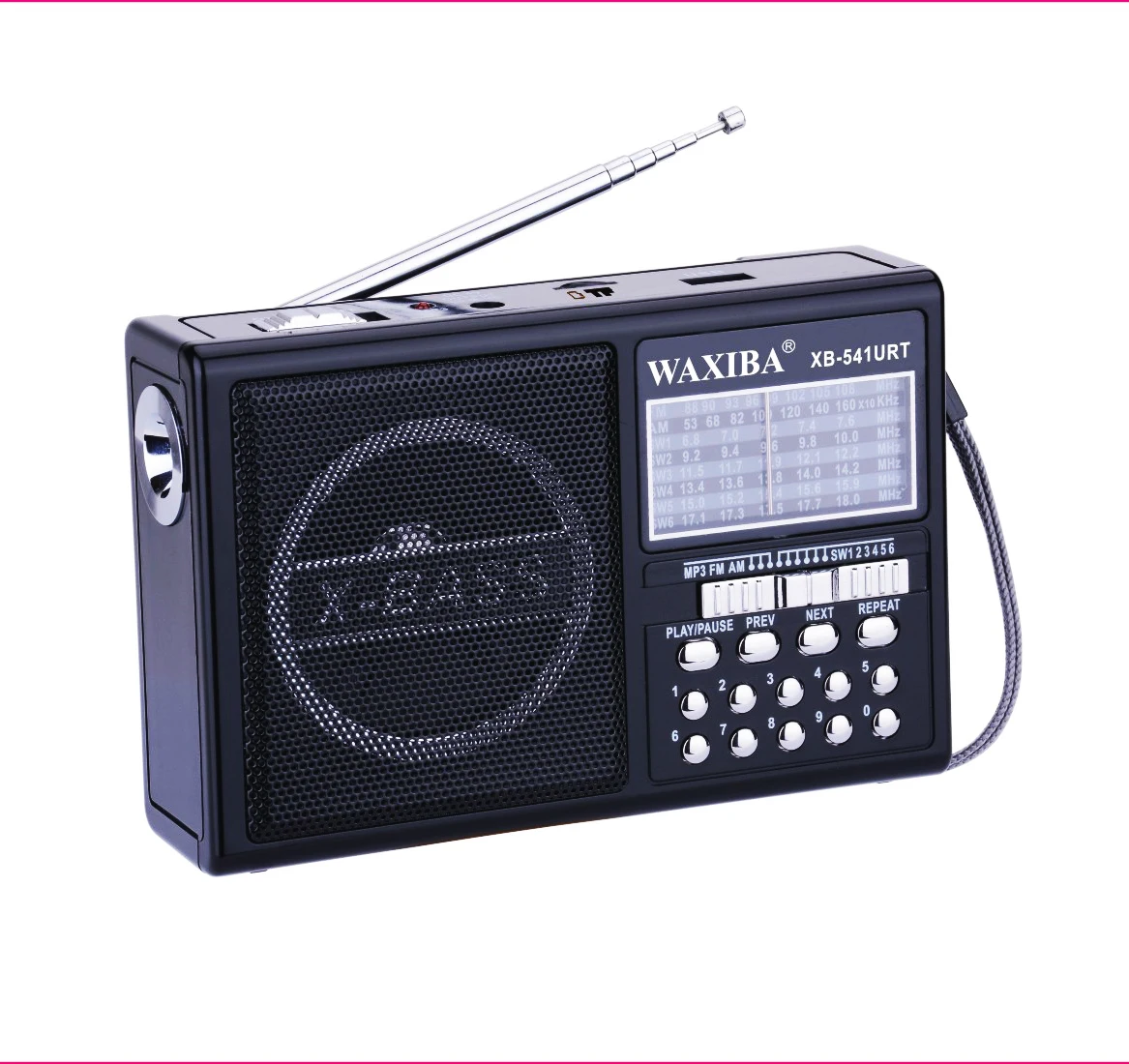 XB-541URT портативный X bass Radio Retro Boombox Pocket Smart multibandas world receiver radio