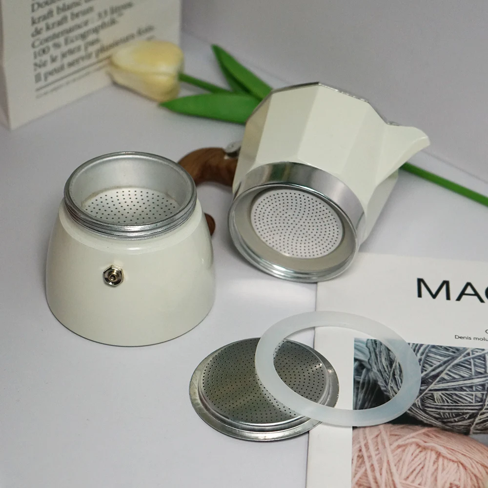 1 комплект дешевая белая Гибкая прокладка для Мока силиконовая эспрессо