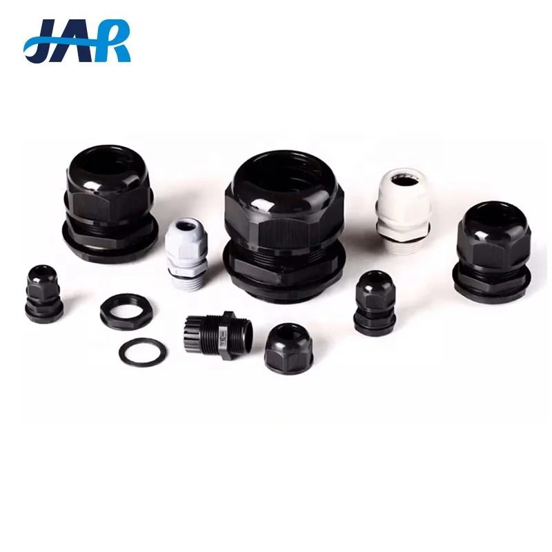 SY M16 M20 M25 M32 PG7/PG9/PG11 PG series plastic nylon wear resistant cable gland waterproof wire cable gland