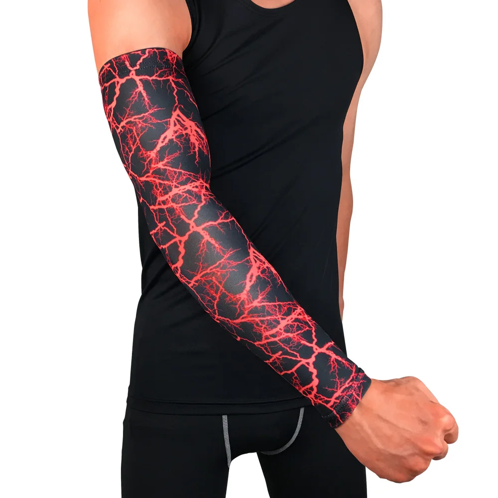 UV Sun Protection Driving Fishing Sport Custom Cooling Compression Cycling Arm Sleeve For Men Women