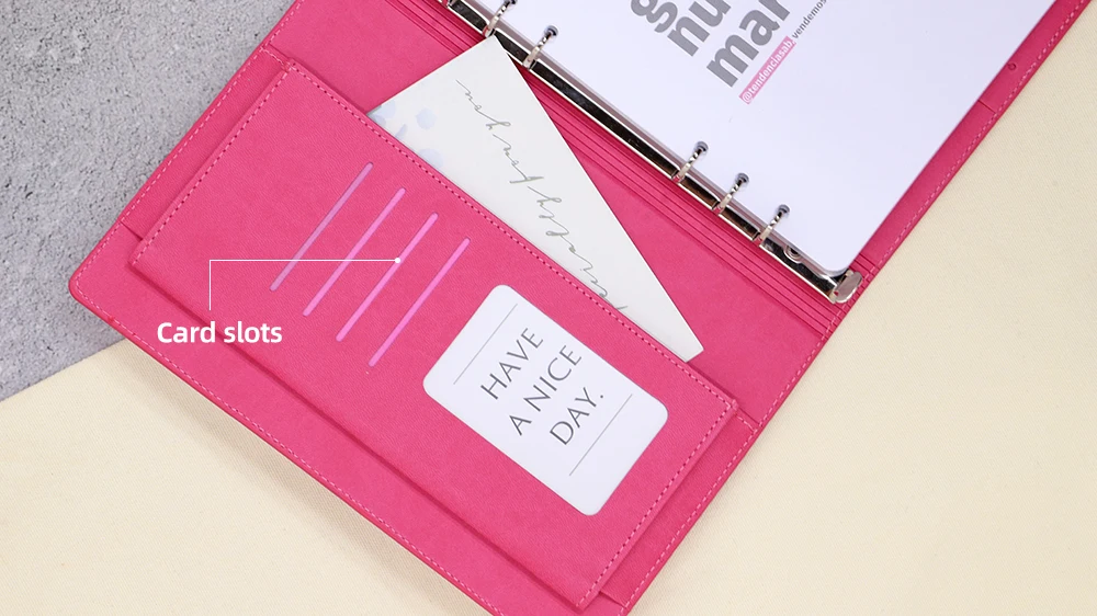 Free Sample Custom Printing Daily  Weekly Diary A5 Agenda Ring Binder Journal 2025 Planner Notebook