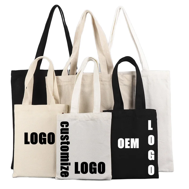 HANSUN OEM ODM экологически чистые многоразовые хлопковые бакалейные сумки для покупок, Холщовая Сумка-тоут с логотипом на заказ