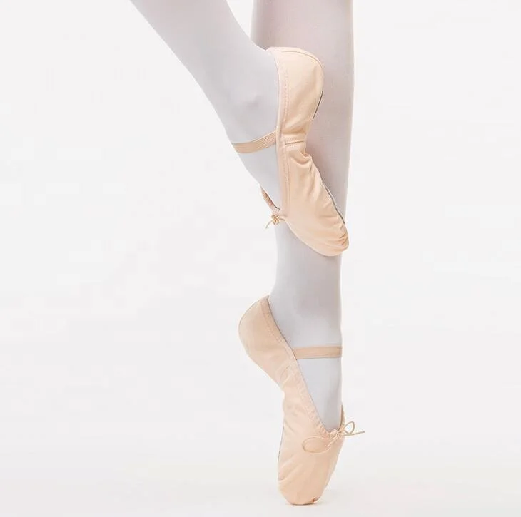 High Quality Wholesale Ballet Dance Shoes Canvas Split